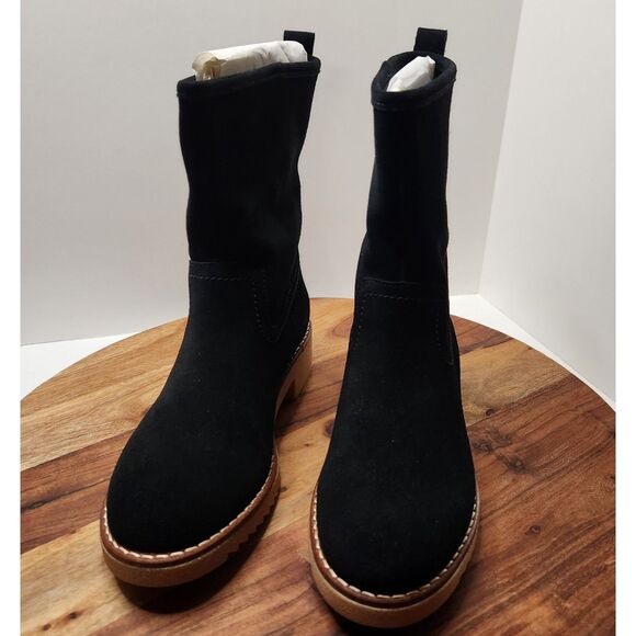 Clarks Eden Mid Heeled Ankle Booties – Women’s 6.5 Black, New in Box - Picture 5 of 8